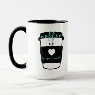 Kaffee ist mein spirituelles Tier Lustiges Minz-Zi Tasse