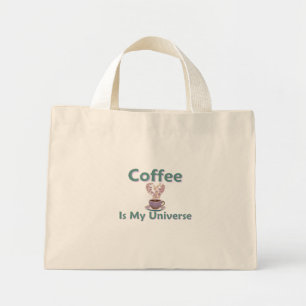 Kaffee ist mein Universum Mini Stoffbeutel