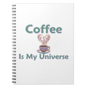Kaffee ist mein Universum Notizblock