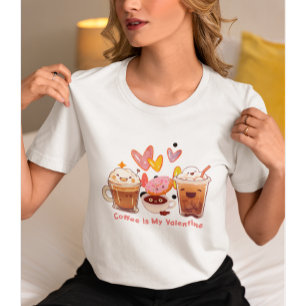 Kaffee ist mein Valentine   Kaffee Valentine T-Shirt