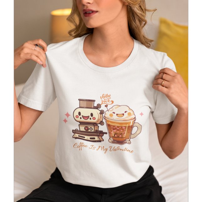 Kaffee ist mein Valentine | Valentiner Kaffee T-Shirt (Von Creator hochgeladen)