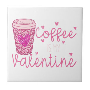 Kaffee ist mein Valentiner Tank Top Tote Bag Banda Fliese