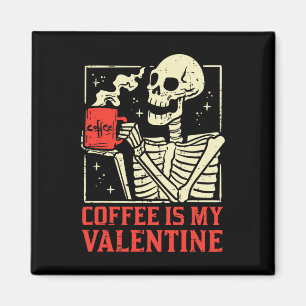 Kaffee ist mein Valentiner Valentinstag Frauen Magnet