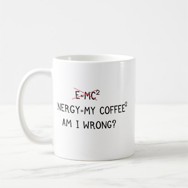 Kaffee ist meine Energie - Funny Physical Tasse (Links)