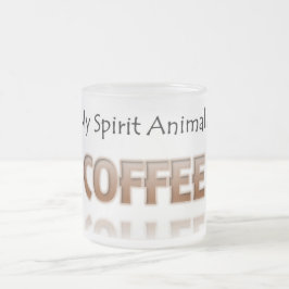 Kaffee ist meine Geist-TierShirt-mattierte Tasse