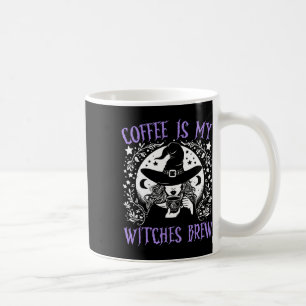 Kaffee ist meine Hexen Brew Retro Halloween Br Kaffeetasse