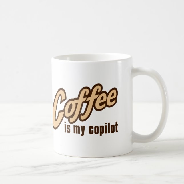 Kaffee ist meine Kopilot-Tasse Tasse (Rechts)