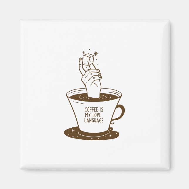 Kaffee ist meine Liebe Magnet (Vorne)