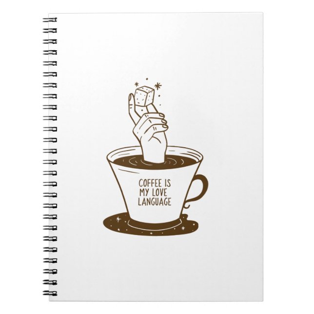 Kaffee ist meine Liebe Notizblock (Vorderseite)
