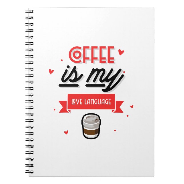 Kaffee ist meine Liebe Notizblock (Vorderseite)