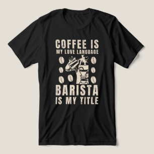 Kaffee ist meine Liebe Sprache Funny Barista Tri-Blend Shirt
