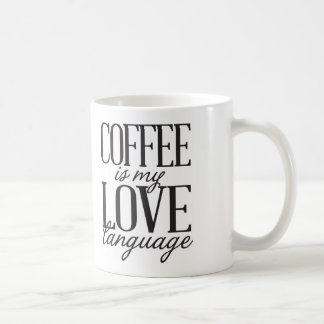 Kaffee ist meine Liebe-Sprachkaffee-Tasse Tasse