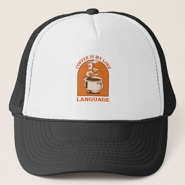 Kaffee ist meine Liebe Truckerkappe (Vorderseite)