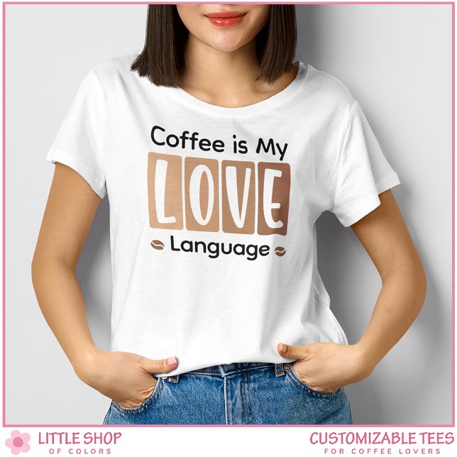 Kaffee ist meine Liebessprache Benutzerdefinierter Tri-Blend Shirt (Von Creator hochgeladen)