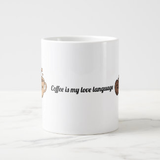 Kaffee ist meine Liebessprache Jumbo-Tasse