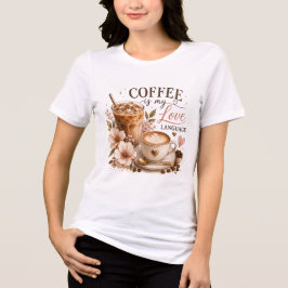 Kaffee ist meine Liebessprache Tri-Blend Shirt