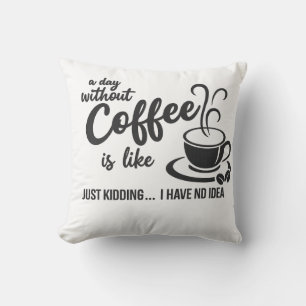 Kaffee ist meine Liebessprache – Zitat für Kaffeel Kissen
