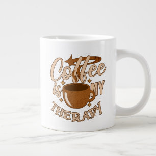 Kaffee ist meine Therapie Jumbo-Tasse