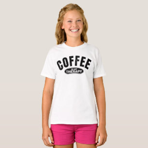 Kaffee ist meine Therapie Koffein lustige Typograf T-Shirt