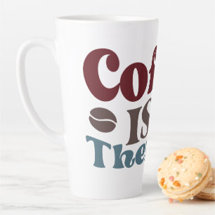 Kaffee ist meine Therapie Milchtasse