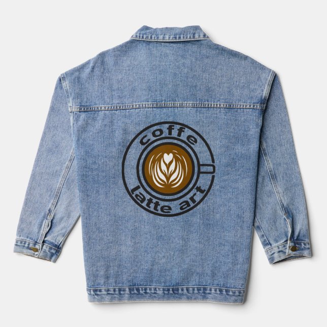 Kaffee Jeansjacke (Rückseite)