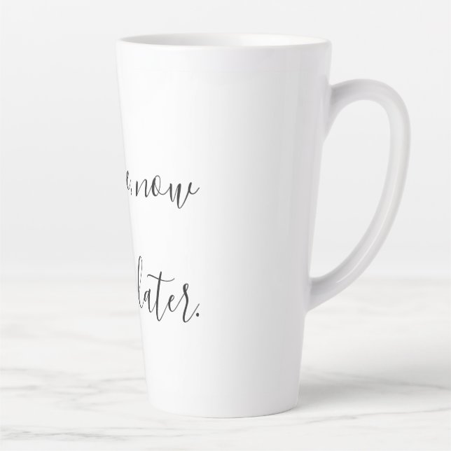 Kaffee jetzt, Wein später Milchtasse (Rechts)