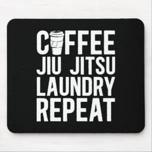 Kaffee Jiu Jitsu Wäscherei Wiederholung gemischte  Mousepad