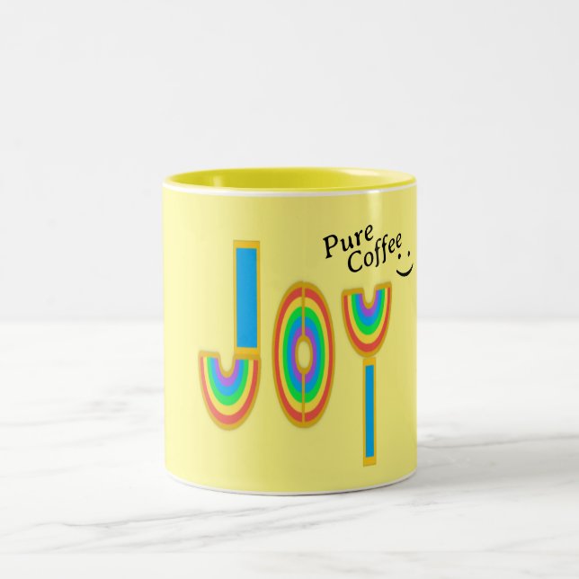 Kaffee Joy Zweifarbige Tasse (Mittel)