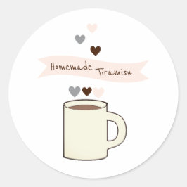 Kaffee-Junggesellinnenabschied-selbstgemachter Tir Runder Aufkleber