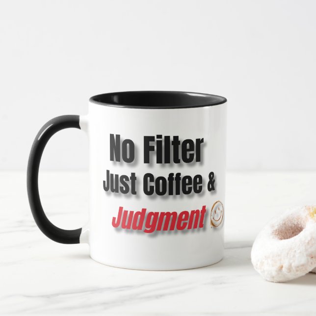 Kaffee & Jury Tasse - Funny Sass Geschenk (Mit Donut)