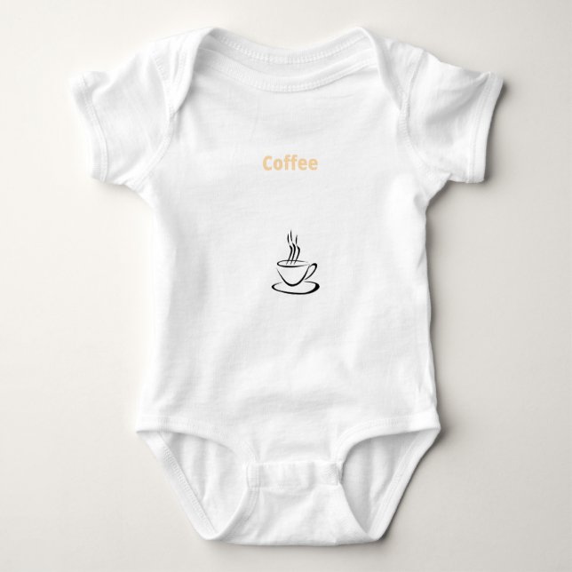 Kaffee - Kaffee Baby Strampler (Vorderseite)
