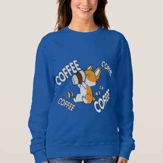 Kaffee Kaffee Kaffee Corgi Premium Sweatshirt