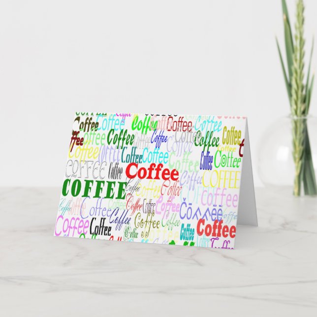Kaffee Kaffee Kaffee Kaffee! Einladung (Vorderseite)