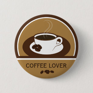 Kaffee Kaffee Kaffee Kaffee Kaffeebohnen Rundknöpf Button
