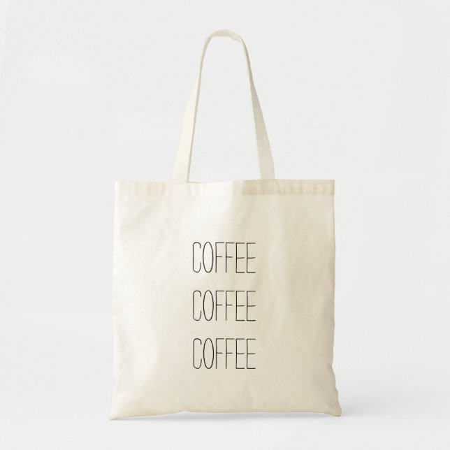 Kaffee-Kaffee-Kaffee-Taschen-Tasche Tragetasche (Vorne)
