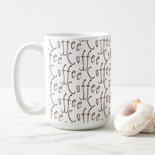 Kaffee Kaffee Kaffee Zitat Brown Text Kaffeetasse