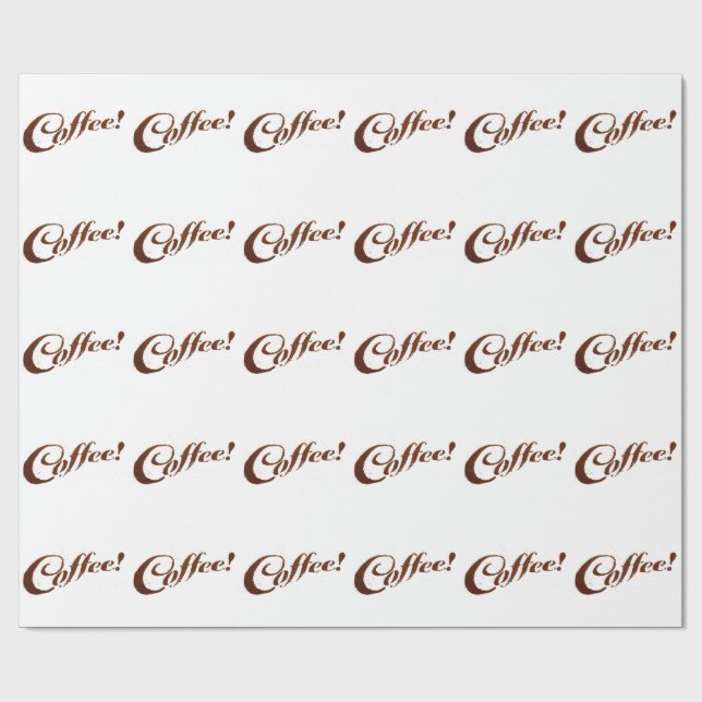 Kaffee Kaffee - Packpapier (Flach)