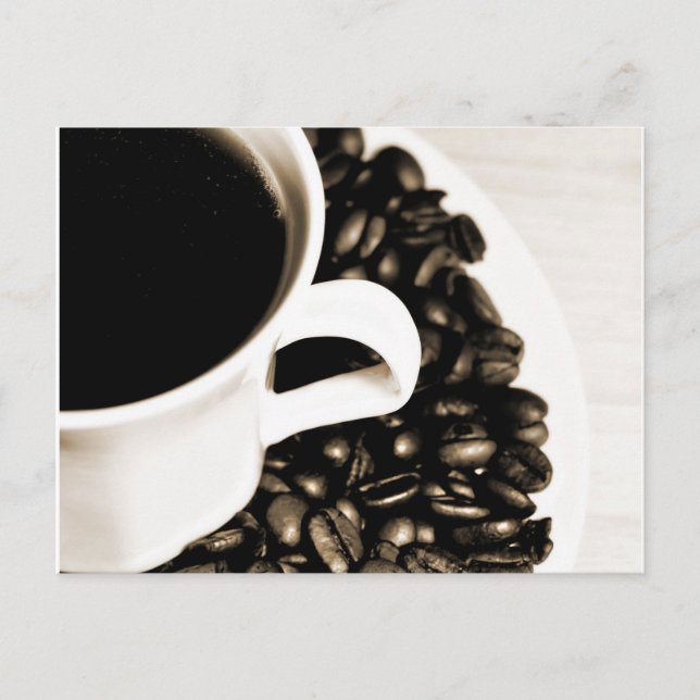 Kaffee/Kaffee Postkarte (Vorderseite)