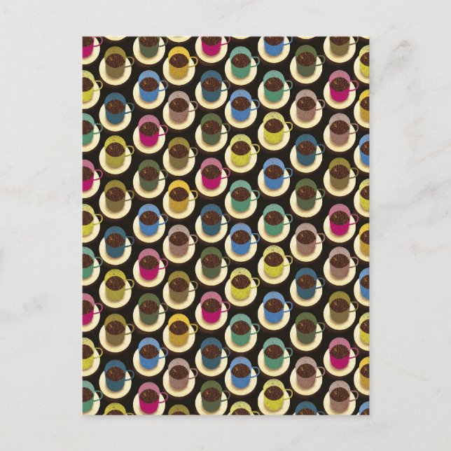 Kaffee-Kaffee Postkarte (Vorderseite)
