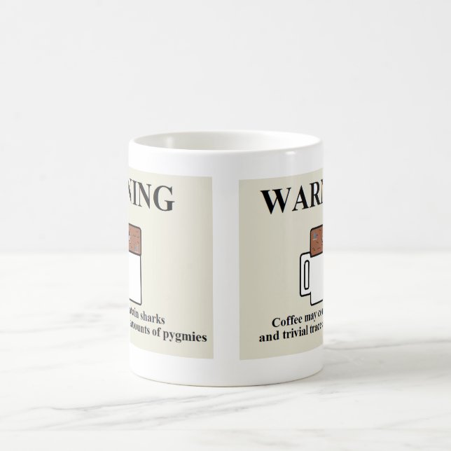 Kaffee kann Haifische und Pygmäen enthalten Tasse (Mittel)