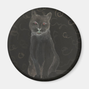 Kaffee-Katze - CricketDiane Kunst-Katzen-Produkte Magnet