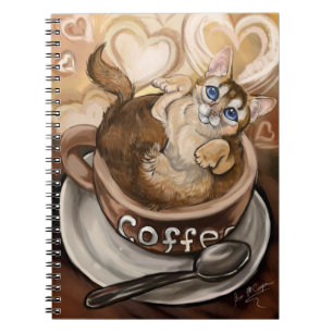 Kaffee-Katze Notizblock