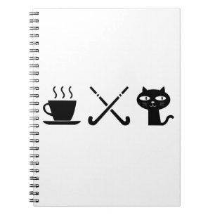 Kaffee. Katzen. Hockey. Notizblock