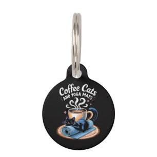Kaffee Katzen und Yoga Matten Lustige Katze Yoga Haustiermarke
