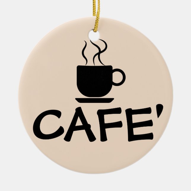 KAFFEE-KERAMIK KERAMIK ORNAMENT (Vorne)