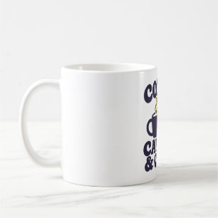 Kaffee, Kerzen und Chaos Hexenkatzen-Humor Kaffeetasse