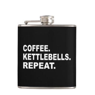 Kaffee Kettlebells Wiederholen Flachmann