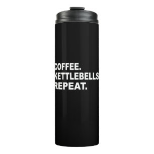 Kaffee Kettlebells Wiederholen Thermosbecher