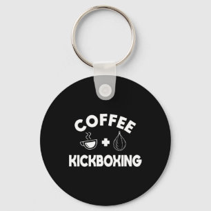 Kaffee + Kickboxen Kickboxer Karate Boxen Kämpfer Schlüsselanhänger