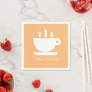 Kaffee Klatsch Peach Serviette